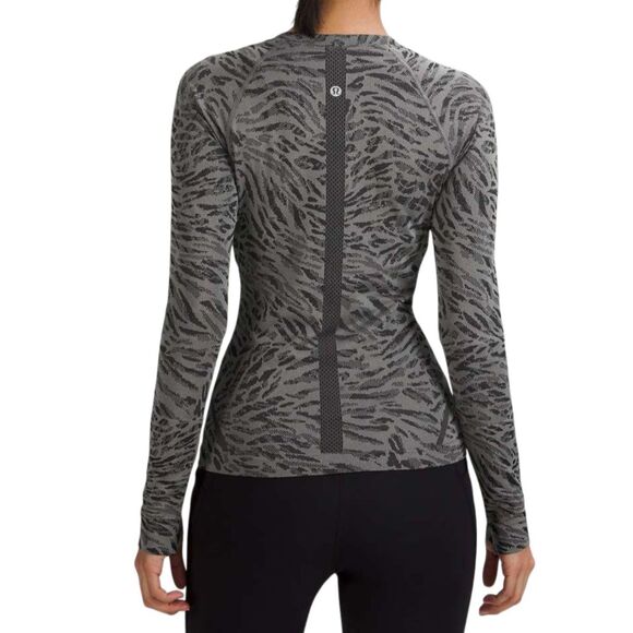 Lululemon Swiftly Tech Long Sleeve Shirt 2.0 *Race *Primal Clash Black/Gull Grey - Picture 3 of 9